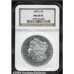 1885-S $1 MS64 Prooflike NGC.
