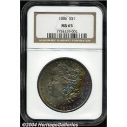 1886 $1 MS65 NGC.