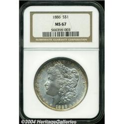1886 $1 MS67 NGC.