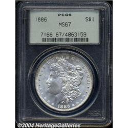 1886 $1 MS67 PCGS.