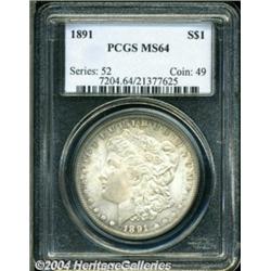 1891 $1 MS64 PCGS.