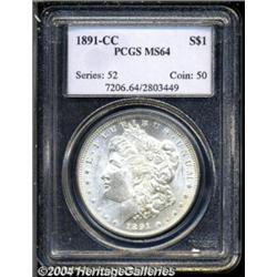 1891-CC $1 MS64 PCGS.