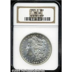 1891-O $1 MS64 NGC.