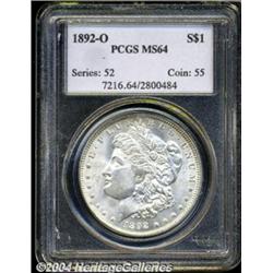 1892-O $1 MS64 PCGS.