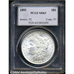 1893 $1 MS63 PCGS.