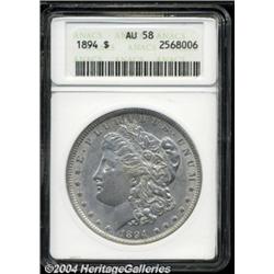 1894 $1 AU58 ANACS.