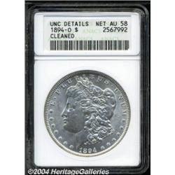 1894-O $1--Cleaned--ANACS. UNC Details, Net AU58.
