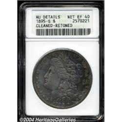 1895-S $1--Cleaned, Retoned--ANACS. AU Details, Net XF40.