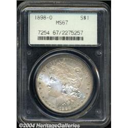 1898-O $1 MS67 PCGS.