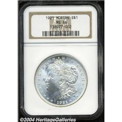 1921 $1 MS66 NGC.