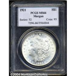 1921 $1 MS66 PCGS.