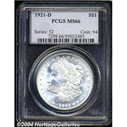 1921-D $1 MS66 PCGS.