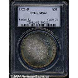1921-D $1 MS66 PCGS.