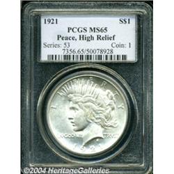 1921 $1 MS65 PCGS.