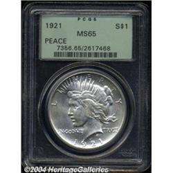 1921 $1 MS65 PCGS.