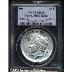 1921 $1 MS65 PCGS.