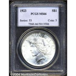 1923 $1 MS66 PCGS.