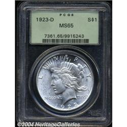 1923-D $1 MS65 PCGS.