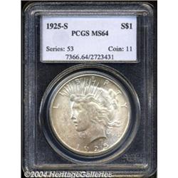 1925-S $1 MS64 PCGS.