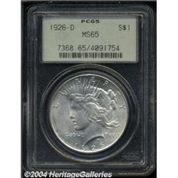 1926-D $1 MS65 PCGS.