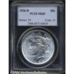 1926-D $1 MS65 PCGS.