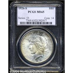 1926-S $1 MS65 PCGS.