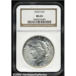1926-S $1 MS65 NGC.