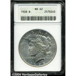 1928 $1 MS62 ANACS.