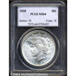 1928 $1 MS64 PCGS.