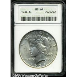 1934 $1 MS64 ANACS.