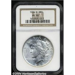 1934-D $1 MS64 NGC.