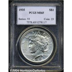 1935 $1 MS65 PCGS.