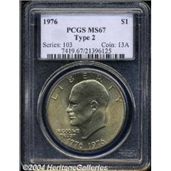 1976 $1 Type Two MS67 PCGS.