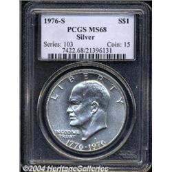 1976-S $1 Silver MS68 PCGS.