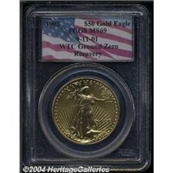 1998 G$50 One-Ounce Gold Eagle MS69 PCGS.