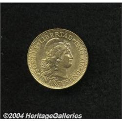 Republic. Gold 5 Pesos-Argentino 1888,