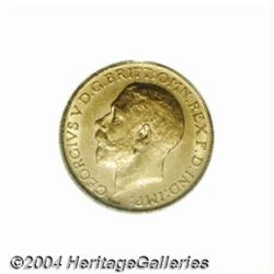 George V gold Sovereign 1913-C,