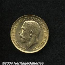George V gold Sovereign 1914-C,