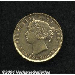 Newfoundland. Victoria gold 2 Dollars 1881,
