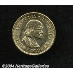 Republic. Gold 10 Colones 1899,