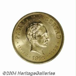Republic. Gold 10 Pesos 1916,