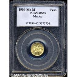Republic. Gold Peso 1904-MoM,
