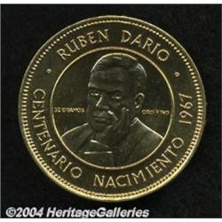 Republic. Gold 50 Cordobas 1967,