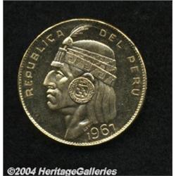 Republic. Gold 50 Soles Inca 1967,