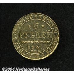 Nicolas I gold 5 Roubles 1841,