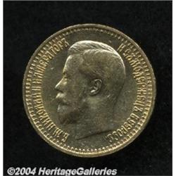 Nicolas II gold 7 1/2 Roubles 1897,