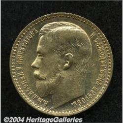 Nicolas II gold 15 Roubles 1897,
