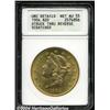 Image 1 : 1904 $20 Double Eagle--Struck Thru Reverse, Scratched--ANACS. Unc Details, Net AU55.