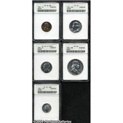 1951 Proof Set PR64 to PR67 ANACS.
