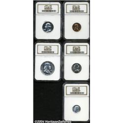 1951 Proof Set PR65 to PR68 NGC.